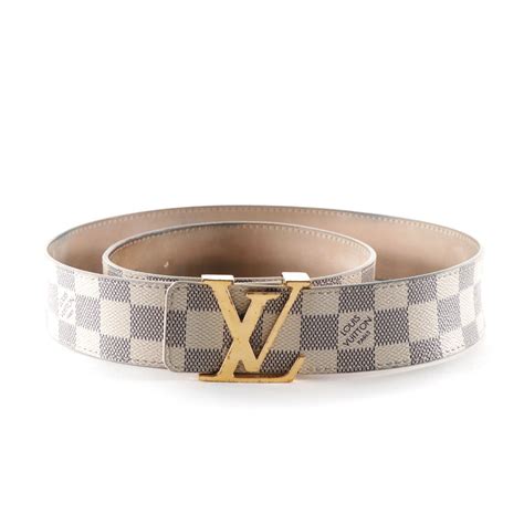 louis vuitton grey and white|Louis Vuitton grey damier belt.